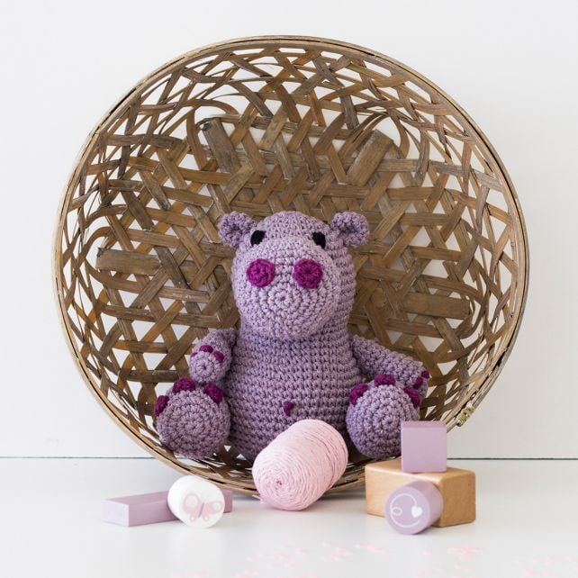 DIY Crochet Kit Hugo the Hippo