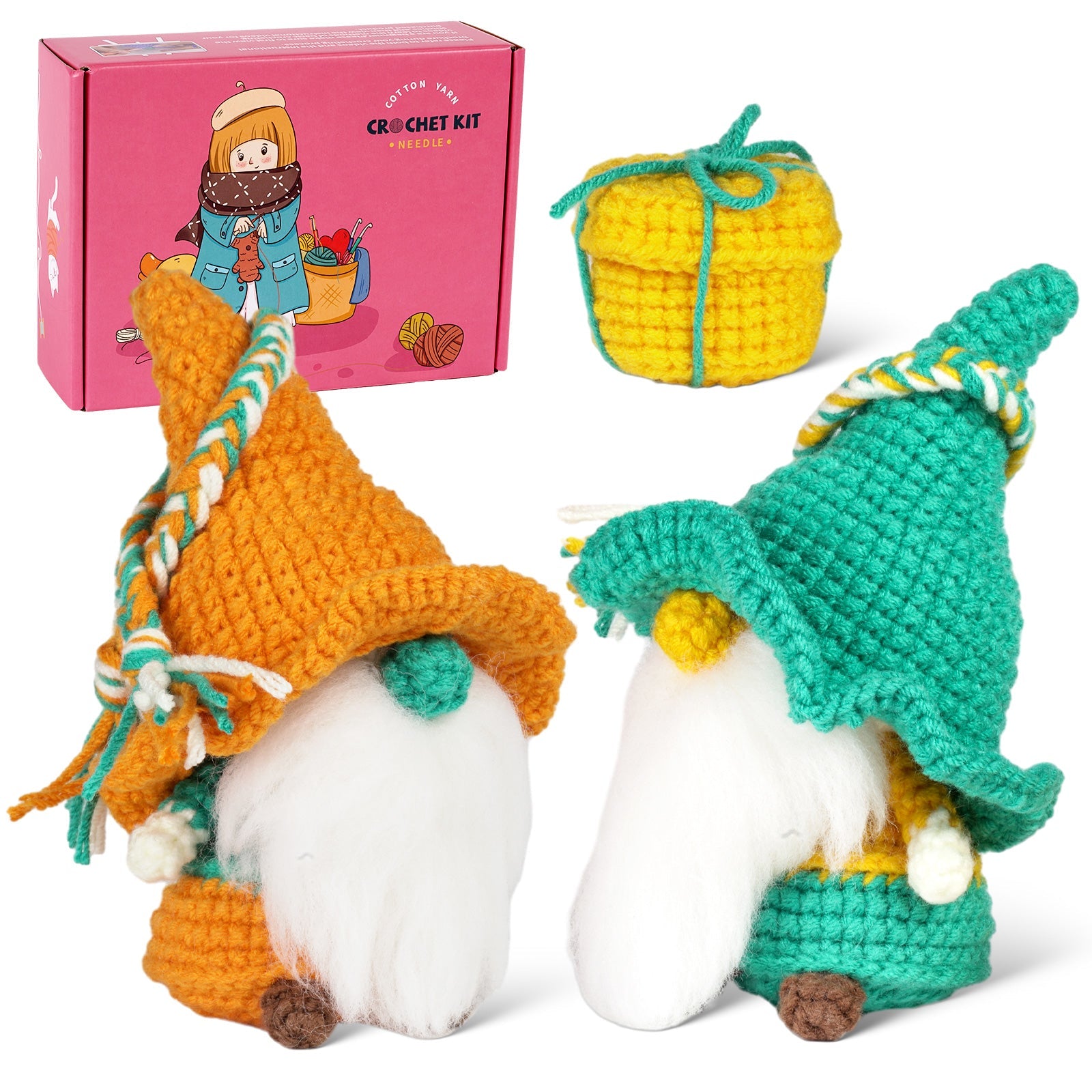 Gnomes Amigurumi DIY Crochet Kit