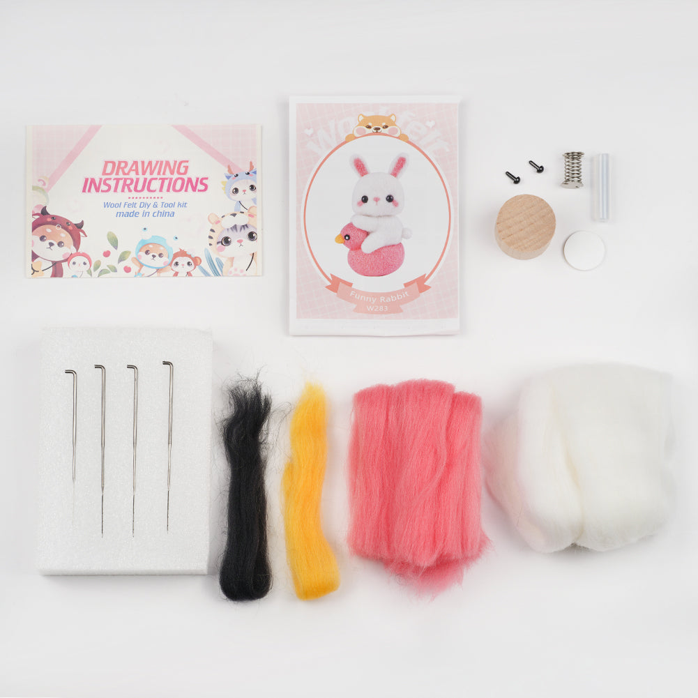 White Rabbit Needle Felting Kit