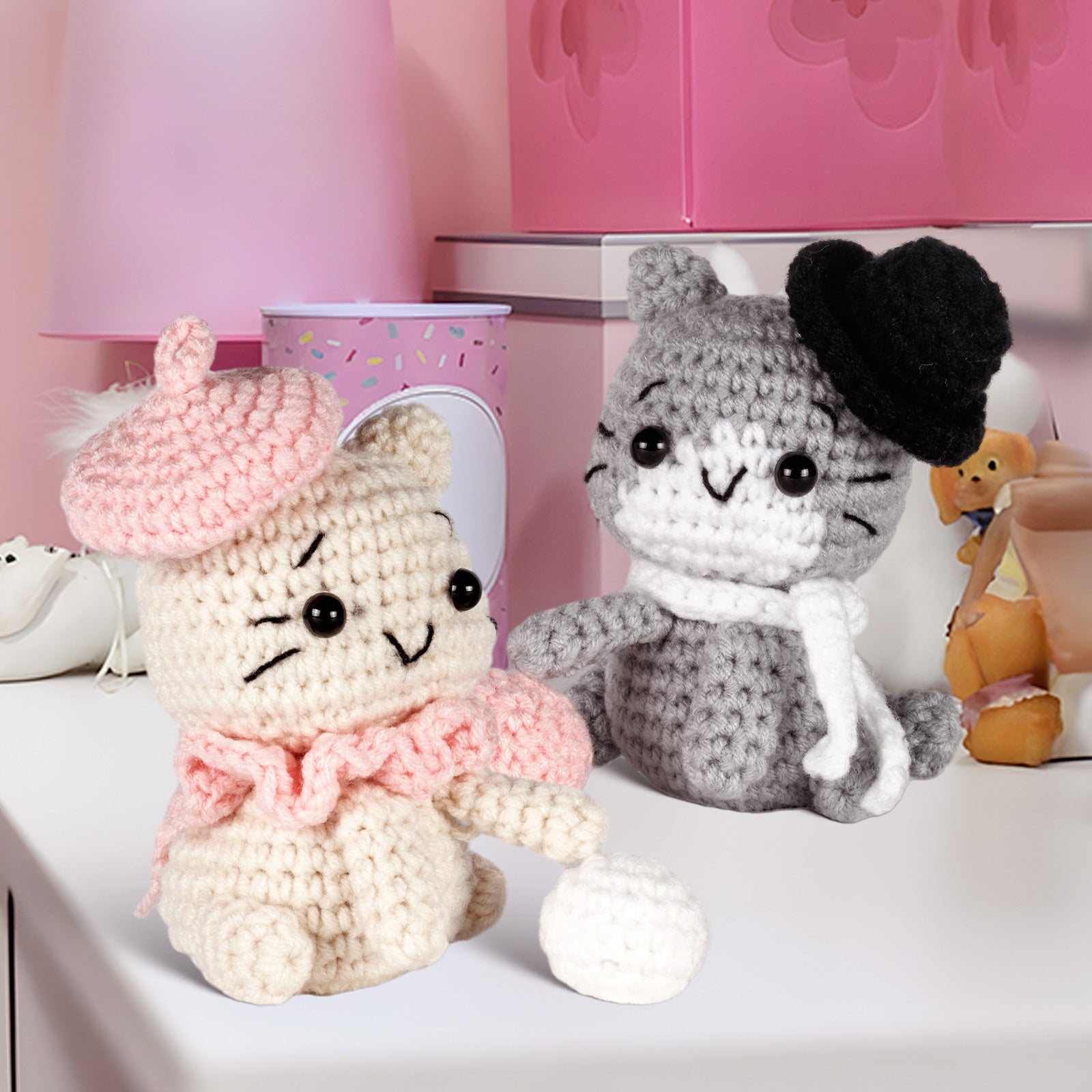 Cats Amigurumi DIY Crochet Kit