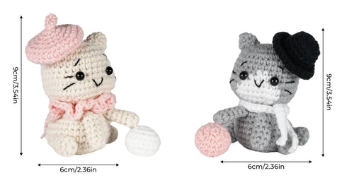 Cats Amigurumi DIY Crochet Kit