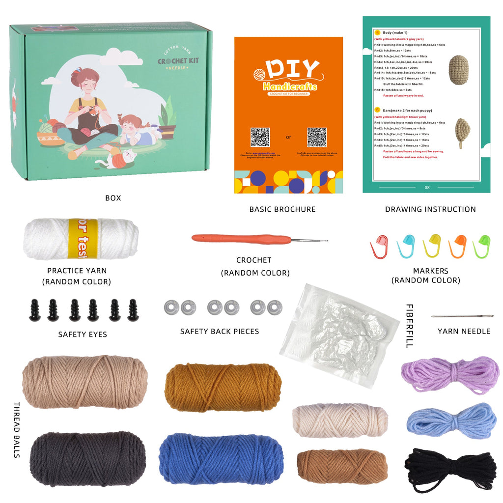 Golden Retriever DIY Crochet Kit