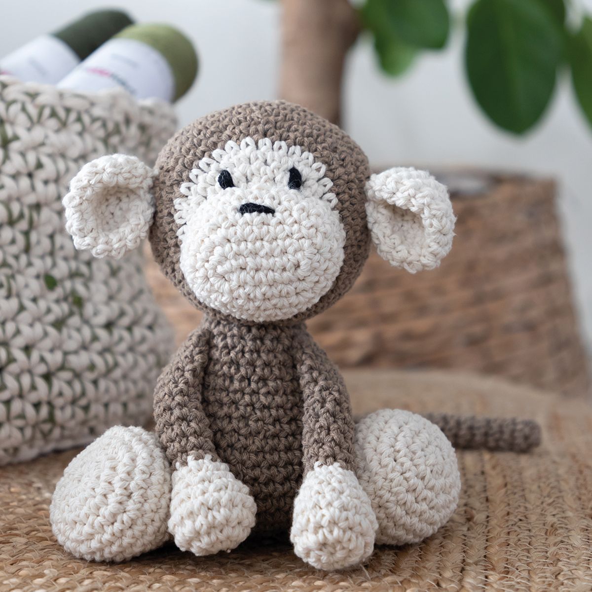 DIY Crochet Kit Mace the Monkey