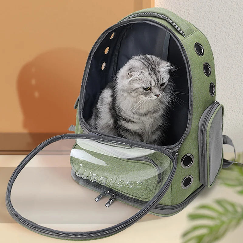Transparent Pet Travel Backpack