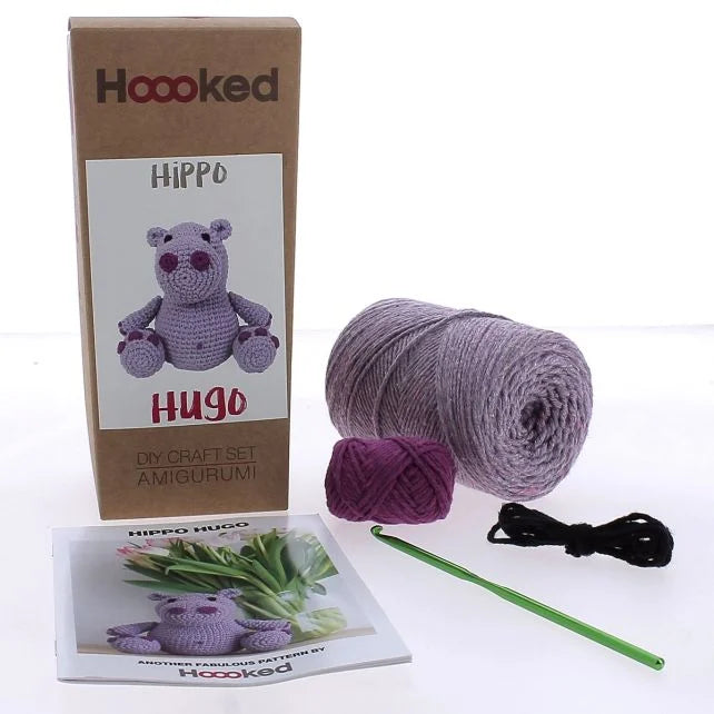 DIY Crochet Kit Hugo the Hippo