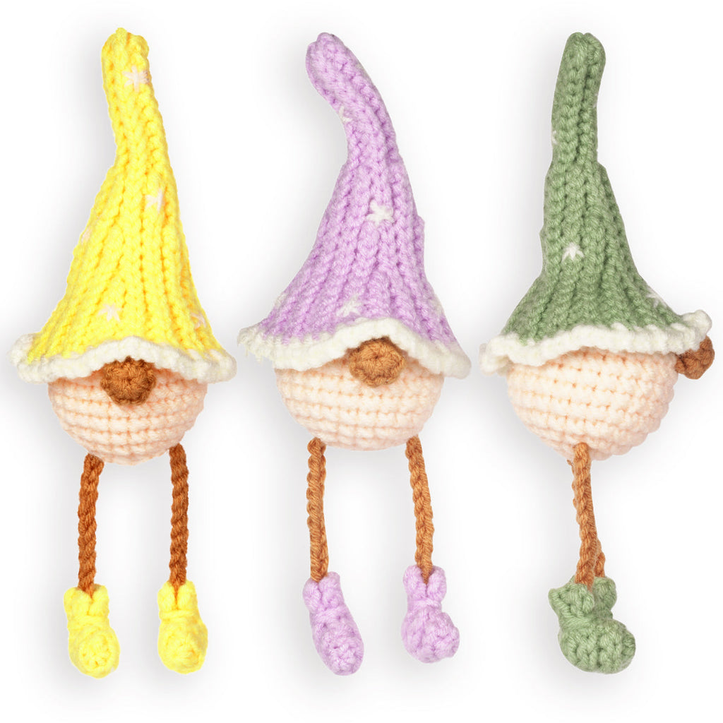 Colorful Gnomes DIY Crochet Kit